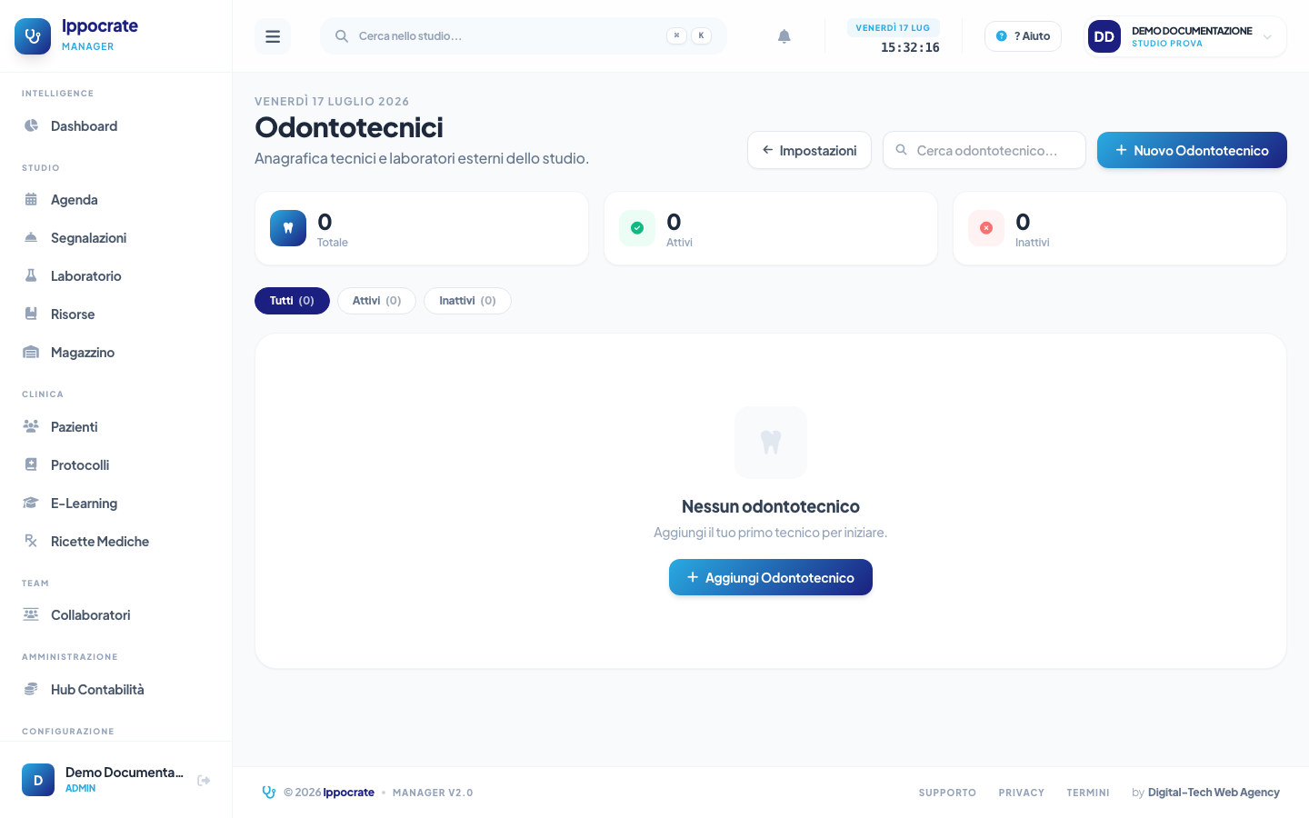 Screenshot Odontotecnici esterni